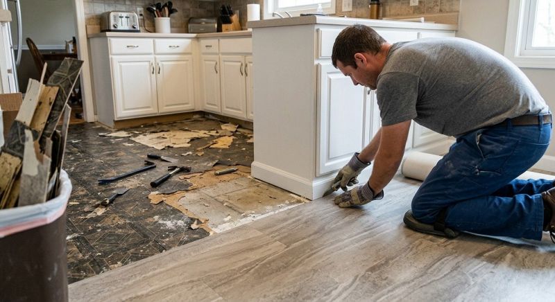Linoleum Floor Installation in Edgewater, MD