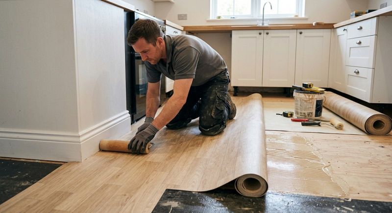 Sheet Linoleum Installation in Lothian, MD